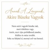 „Annak A Lánynak, Akire Büszke Vagyok” – megható üzenetkártya lányomnak-EkszerWebshop.hu-Üzenetkártya
