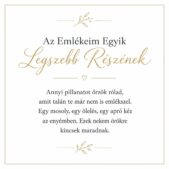 „Az Emlékeim Egyik Legszebb Részének” – személyes üzenetkártya lányomnak-EkszerWebshop.hu-Üzenetkártya