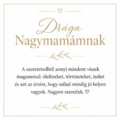 „Drága Nagymamámnak” – személyes üzenetkártya nagymamámnak-EkszerWebshop.hu-Üzenetkártya