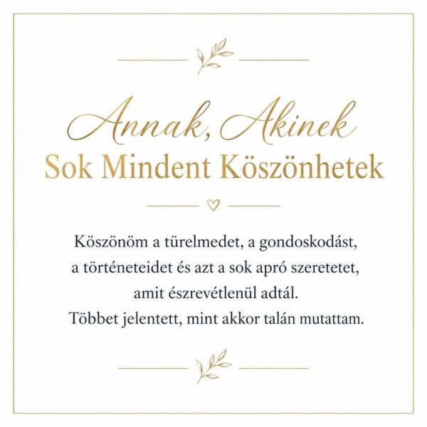 „Annak, Akinek Sok Mindent Köszönhetek” – szeretetteljes üzenetkártya nagymamámnak-EkszerWebshop.hu-Üzenetkártya