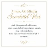 „Annak, Aki Mindig Szeretettel Várt” – személyes üzenetkártya nagymamámnak-EkszerWebshop.hu-Üzenetkártya