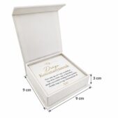 „Drága Keresztanyámnak” – személyes üzenetkártya keresztanyámnak- Dobozban -EkszerWebshop.hu-Üzenetkártya