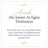 „Annak, Aki Ismeri Az Egész Történetem” – megható üzenetkártya testvéremnek-EkszerWebshop.hu-Üzenetkártya