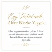 „Egy Testvérnek, Akire Büszke Vagyok” – megható üzenetkártya testvéremnek-EkszerWebshop.hu-Üzenetkártya