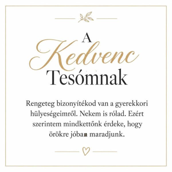 „A Kedvenc Tesómnak” – játékos üzenetkártya testvéremnek-EkszerWebshop.hu-Üzenetkártya