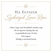 „Ha Egyszer Szükséged Lenne Rám” – személyes üzenetkártya testvéremnek-EkszerWebshop.hu-Üzenetkártya