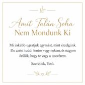„Amit Talán Soha Nem Mondunk Ki” – megható üzenetkártya testvéremnek-EkszerWebshop.hu-Üzenetkártya