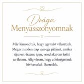 „Drága Menyasszonyomnak” – romantikus üzenetkártya menyasszonyomnak-EkszerWebshop.hu-Üzenetkártya