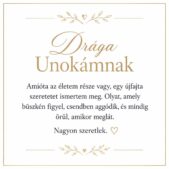 „Drága Unokámnak” – személyes üzenetkártya unokámnak-EkszerWebshop.hu-Üzenetkártya