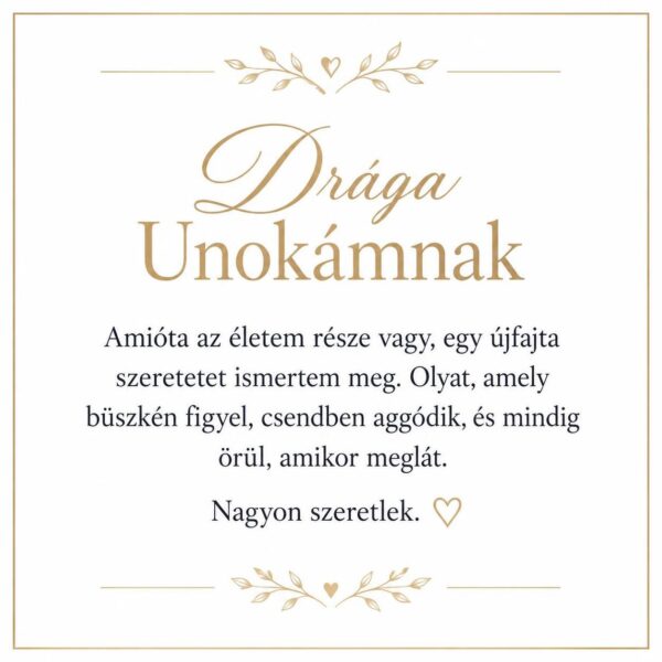 „Drága Unokámnak” – személyes üzenetkártya unokámnak-EkszerWebshop.hu-Üzenetkártya