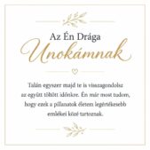 „Az Én Drága Unokámnak” – megható üzenetkártya unokámnak-EkszerWebshop.hu-Üzenetkártya