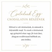 „Családunk Egy Csodálatos Részének” – személyes üzenetkártya unokámnak-EkszerWebshop.hu-Üzenetkártya