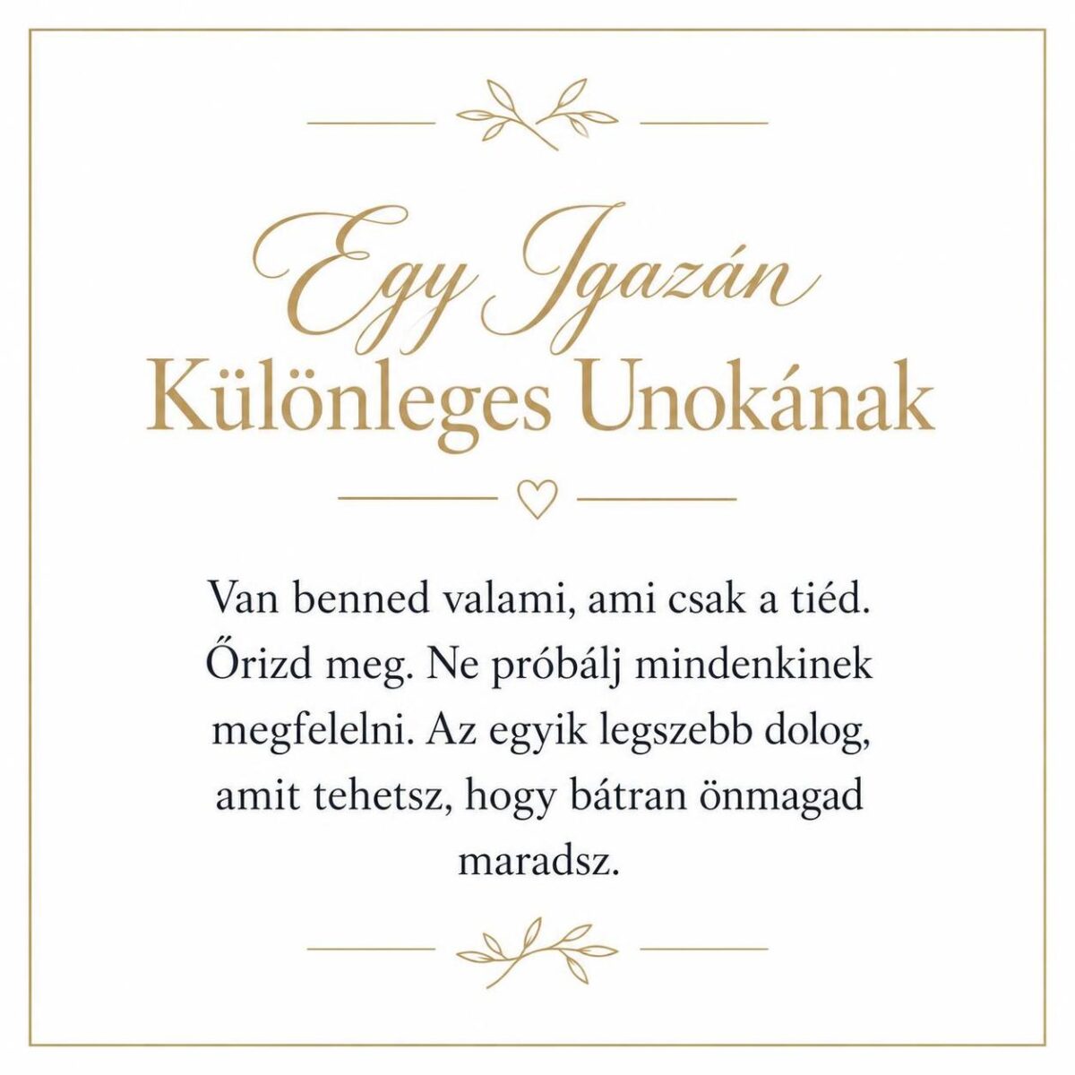 „Egy Igazán Különleges Unokának” – személyes üzenetkártya unokámnak-EkszerWebshop.hu-Üzenetkártya