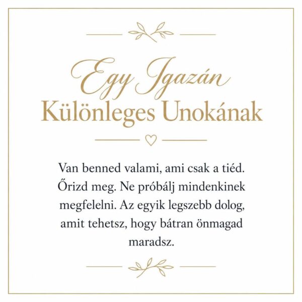 „Egy Igazán Különleges Unokának” – személyes üzenetkártya unokámnak-EkszerWebshop.hu-Üzenetkártya