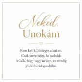 „Neked, Unokám” – személyes üzenetkártya unokámnak-EkszerWebshop.hu-Üzenetkártya