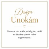 „Drága Unokám” – személyes üzenetkártya unokámnak-EkszerWebshop.hu-Üzenetkártya
