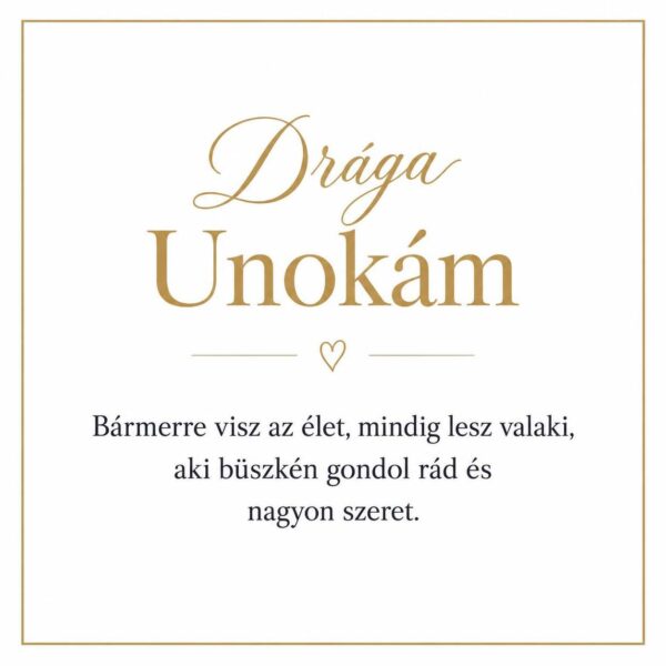 „Drága Unokám” – személyes üzenetkártya unokámnak-EkszerWebshop.hu-Üzenetkártya