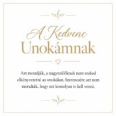 „A Kedvenc Unokámnak” – játékos üzenetkártya unokámnak-EkszerWebshop.hu-Üzenetkártya