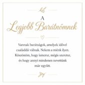 „A Legjobb Barátnőmnek” – személyes üzenetkártya legjobb barátnőmnek-EkszerWebshop.hu-Üzenetkártya