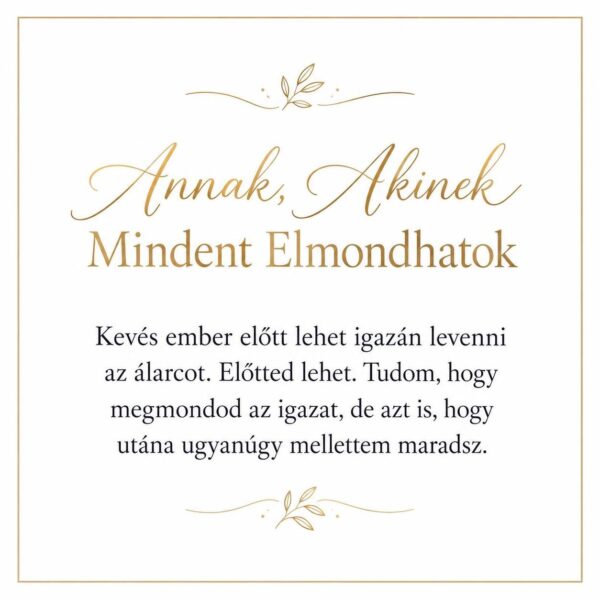 „Annak, Akinek Mindent Elmondhatok” – személyes üzenetkártya legjobb barátnőmnek-EkszerWebshop.hu-Üzenetkártya