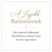 „A Legjobb Barátnőmnek” – személyes üzenetkártya legjobb barátnőmnek-EkszerWebshop.hu-Üzenetkártya