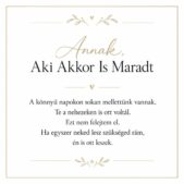 „Annak, Aki Akkor Is Maradt” – személyes üzenetkártya legjobb barátnőmnek-EkszerWebshop.hu-Üzenetkártya